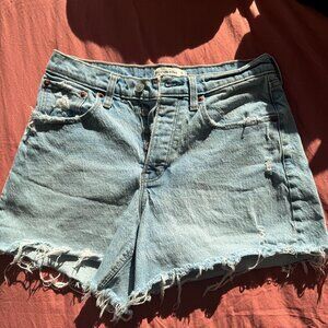 Light Wash Abercrombie & Fitch Denim Shorts